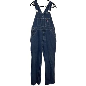 Vintage‎ USA Works Overalls Mens Blue Denim Bib Dungaree Carpenter